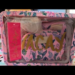 BRAND NEW W/TAGS LILLY PULITZER SARAI POUCH SET